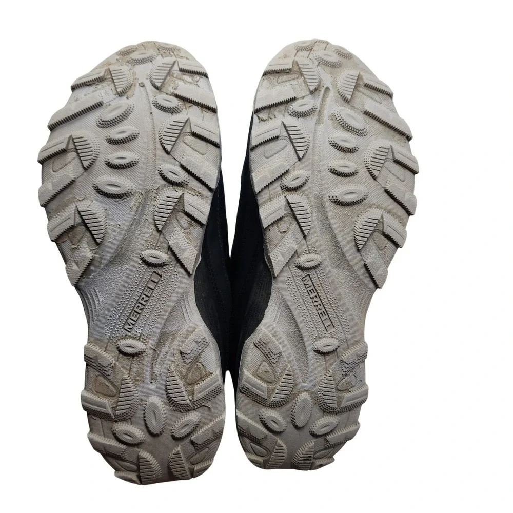 Merrell Hiking Shoe 6M Big Kid Moab Speed Low Black Red Waterproof Trail Sneaker